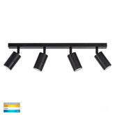 Havit Lighting Bar Lights Tivah Black 4 Light TRI Colour LED Lights-For-You HV4001T-4-BLK 9350418017000